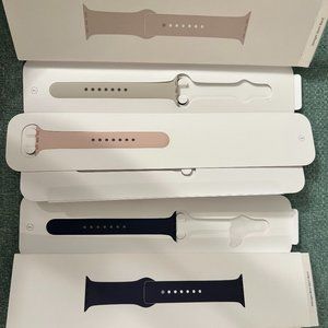 Apple Watch 40 41 mm Sports Band M/L Adjusting Strap - Navy Starlight Light Pink
